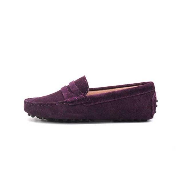 Top Fashion Women's Flat Shoes - Genuine Leather - Casual Loafers Soft Slip On Moccasins Lady Driving Shoes (D40)(FS)