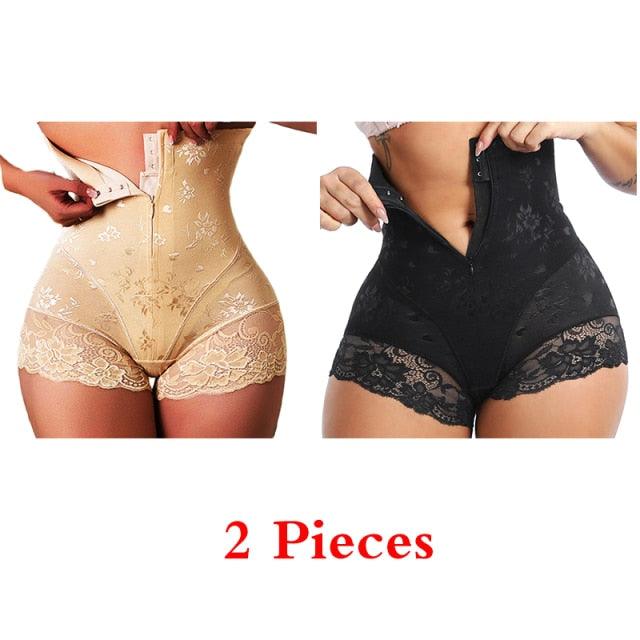 Trending Shaper Panties Sexy Lace Shapers Body Shaper with Zipper Double Control Panties Women Shapewear Sexy Lace Waist Trainer (FH)(FHW1)(1U31)(1U24)(TSP4)