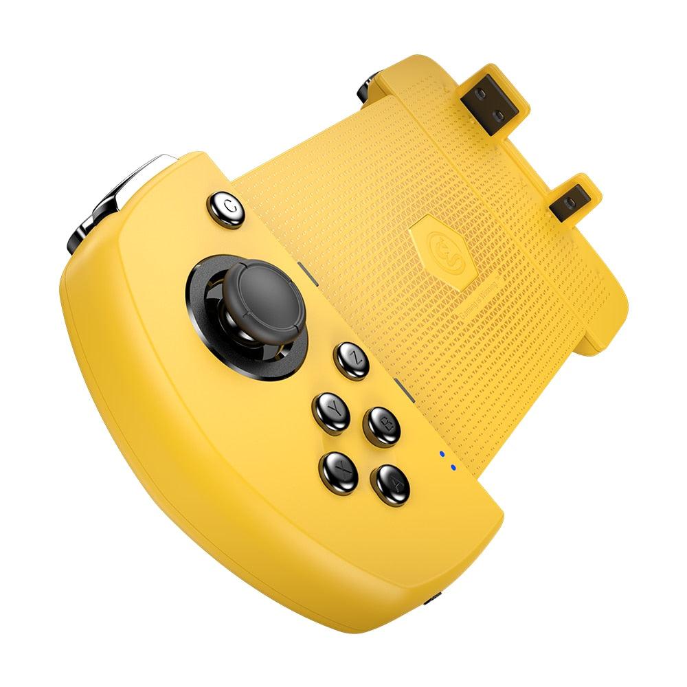 G6 Mobile Gaming Touchroller Bluetooth Wireless Controller for Android Phone PUBG Call of Duty CODM - Yellow (RG)(1U55)