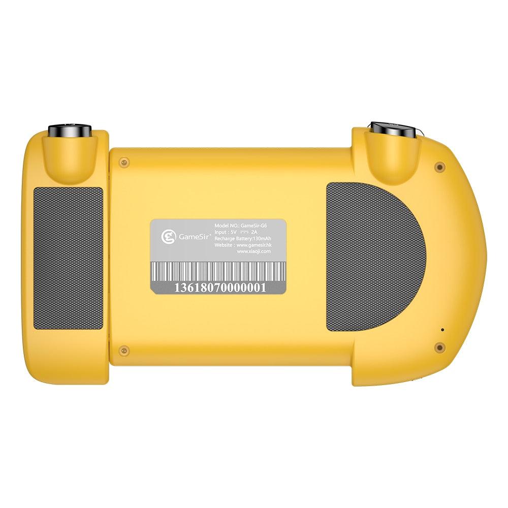 G6 Mobile Gaming Touchroller Bluetooth Wireless Controller for Android Phone PUBG Call of Duty CODM - Yellow (RG)(1U55)