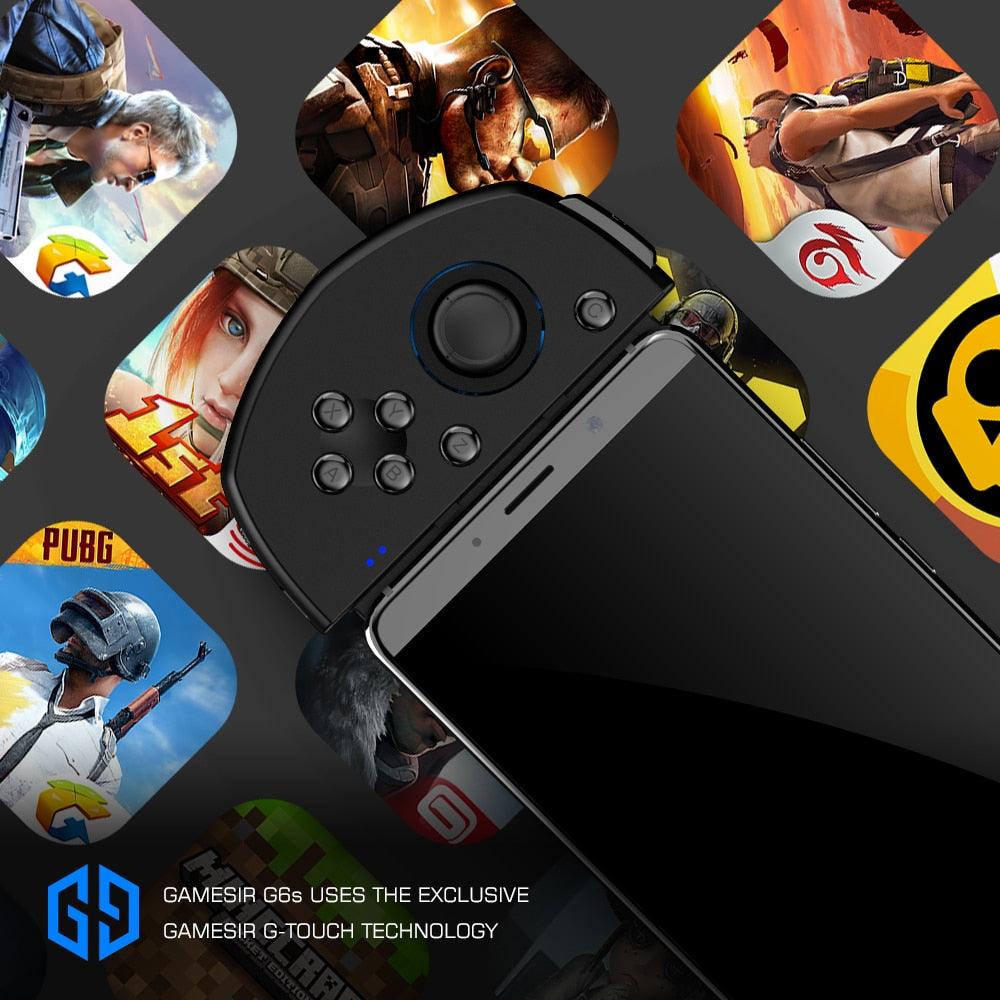 G6s Mobile Gaming Touch Bluetooth Wireless Controller for Android Phone PUBG Mobile, Call of Duty, Mobile Legends (RG)(1U55)