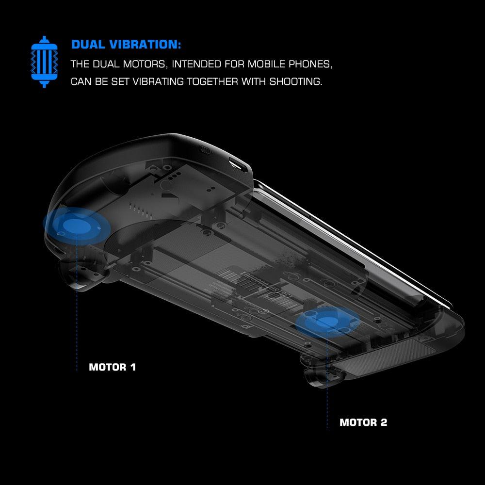 G6s Mobile Gaming Touch Bluetooth Wireless Controller for Android Phone PUBG Mobile, Call of Duty, Mobile Legends (RG)(1U55)