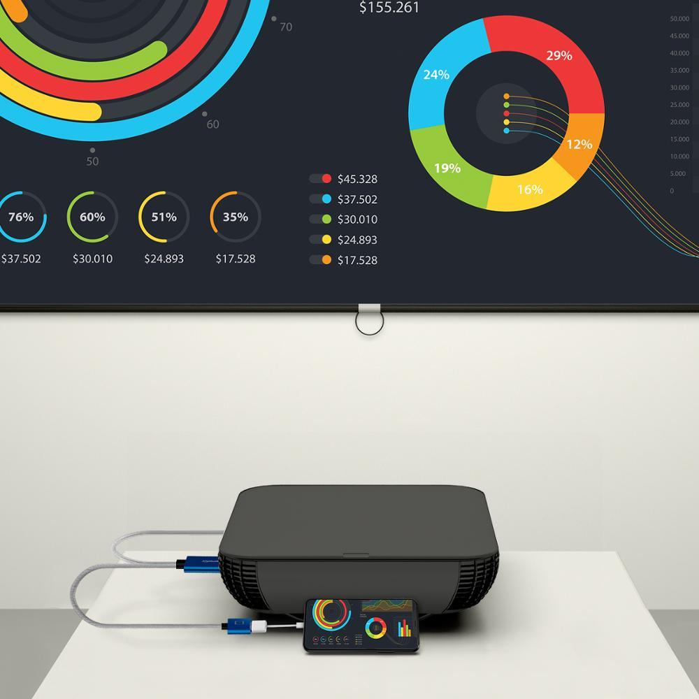GTV100 Mobile HDMI Display Adapter Cable 1920*1080P Transmission for iPhone / iPad Screen Synchronization (RS7)(1U48)(1U50)