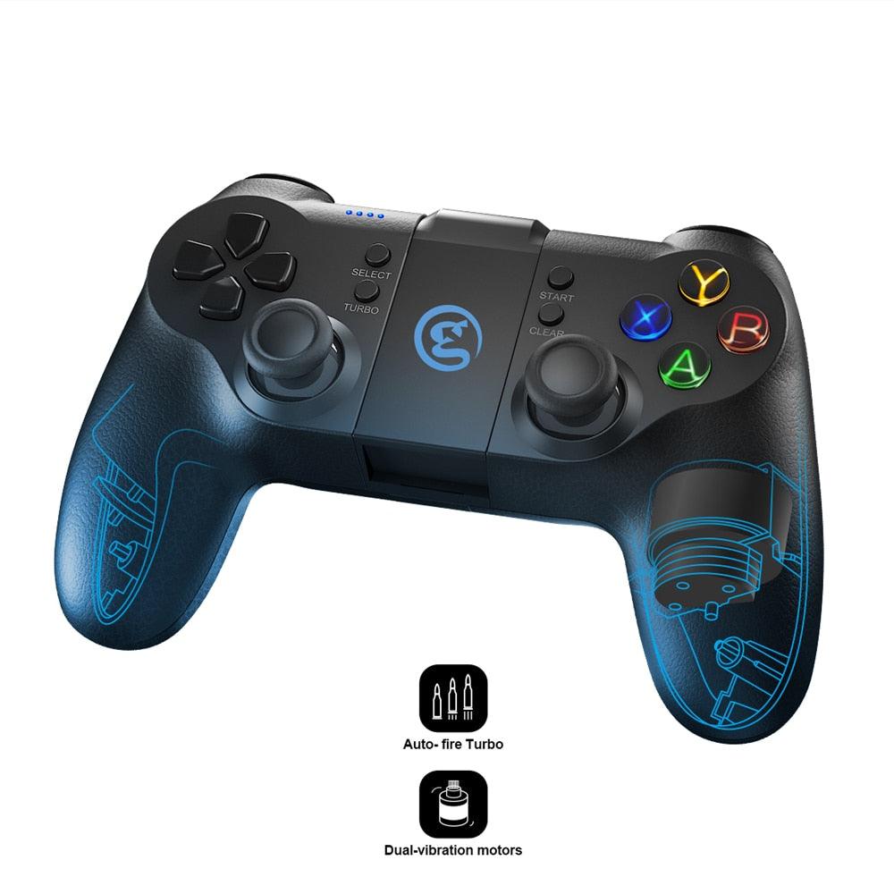 Bluetooth Wireless Game Controller Gamepad for Android Phone / Windows PC / SteamOS PUBG Call of Duty Joystick (D55)(RG)(1U55)
