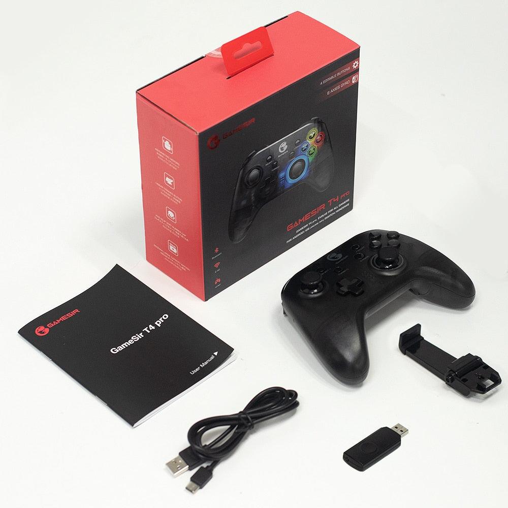 Pro Wireless Bluetooth Game Controller Mobile Gamepad with Phone Holder for Nintendo Switch / Android / iPhone / PC (RG)(1U55)(F55)