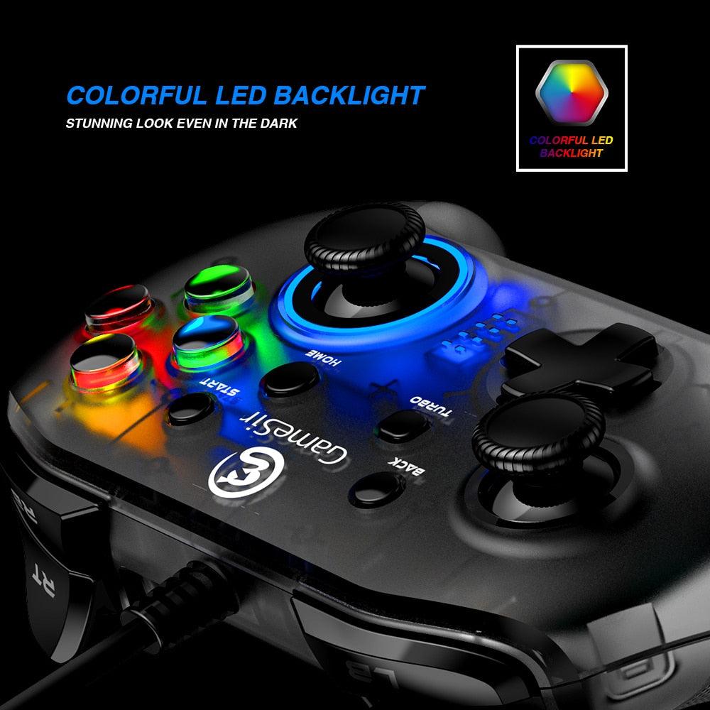 Trending USB Wired Game Controller for Windows 7/8/10 PC Gamepad with Vibration and Turbo Joystick for Steam Games (RG)(2U55)(F55)