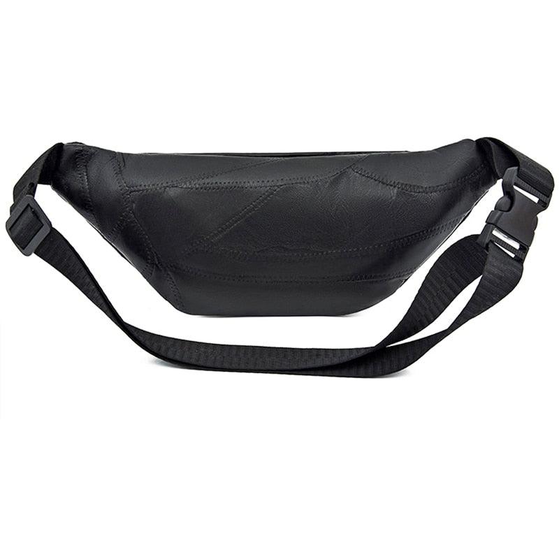Genuine Leather Waist Bag - Fashion Fanny Pack - Money Pouch Fashion Travel Shoulder (LT8)(F79)