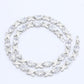 Beautiful Geometric White Zircon Silver Color Necklace - Women Bridal Jewelry (D81)(5JW)