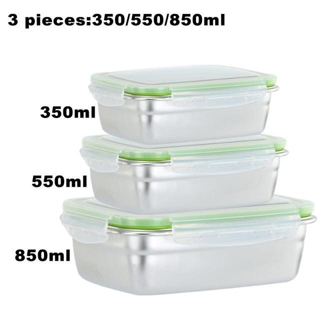 Stainless Steel Lunch Containers Food Preservation Leak Proof Food Storage Container (D61)(2AK1)(AK8)