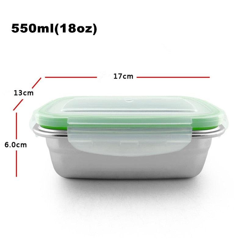 Stainless Steel Lunch Containers Food Preservation Leak Proof Food Storage Container (D61)(2AK1)(AK8)