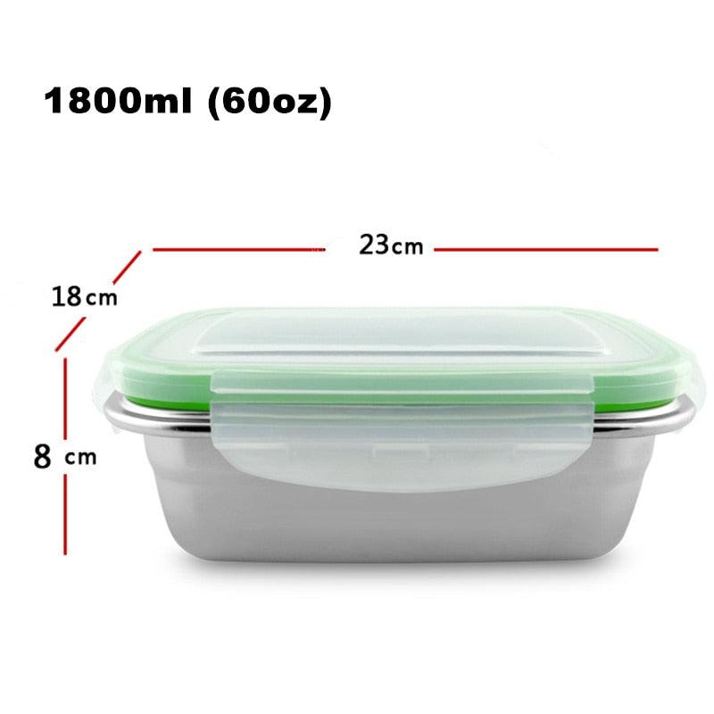 Stainless Steel Lunch Containers Food Preservation Leak Proof Food Storage Container (D61)(2AK1)(AK8)