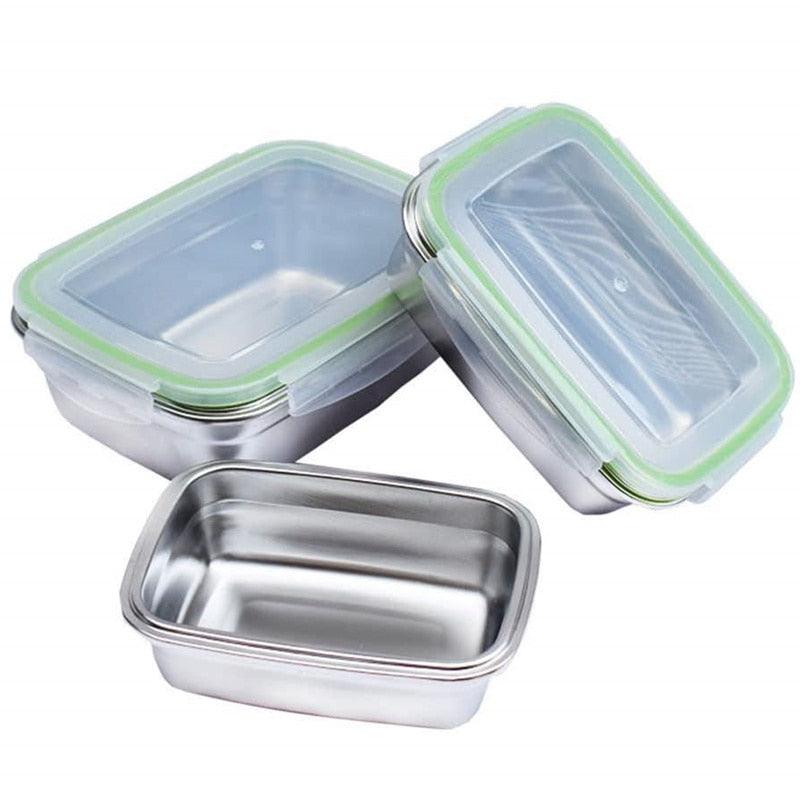 Stainless Steel Lunch Containers Food Preservation Leak Proof Food Storage Container (D61)(2AK1)(AK8)