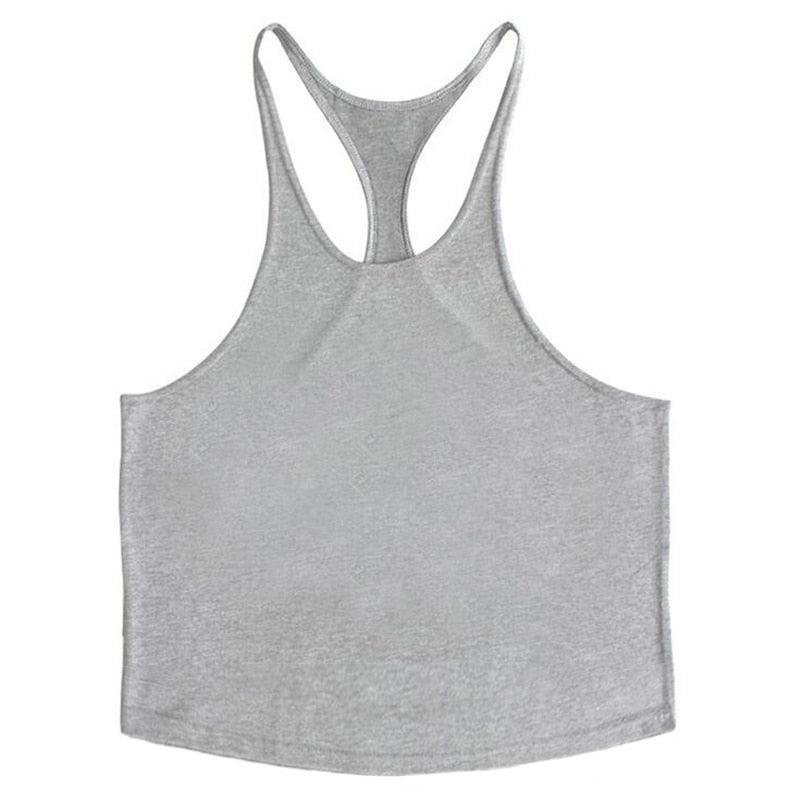 Trending Cotton Workout Gym Stringer Tank Top - Mens Muscle Sleeveless Sportswear - Bodybuilding Singlets (TM7)(1U101)(1U100)