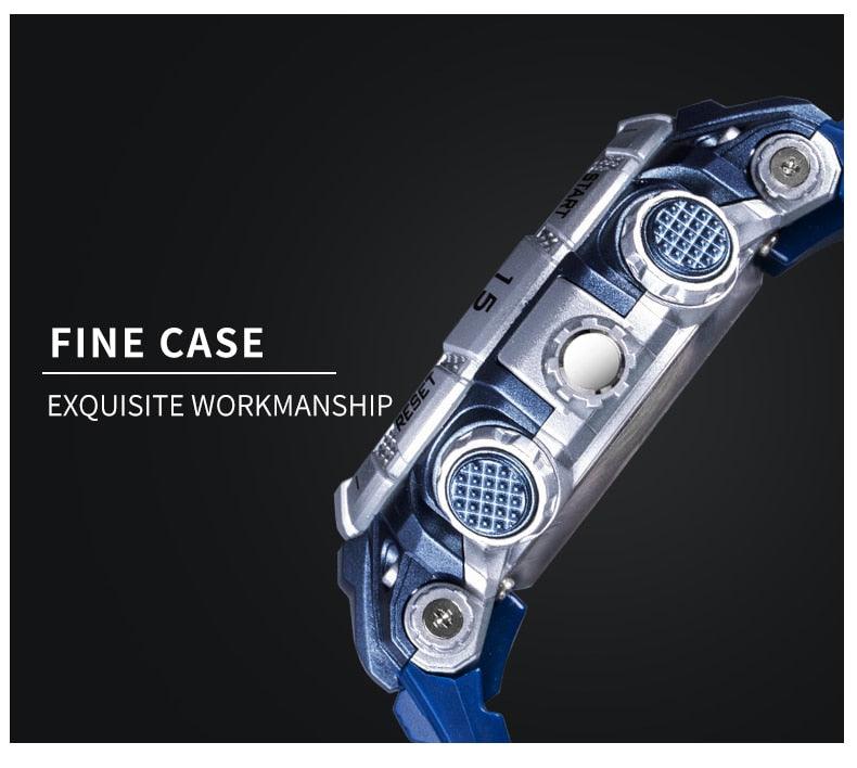 Quartz Watch For Men - Waterproof Stopwatch LED - Male Clock - Sport Watches Men relogio masculino Digital (MA9)(RW)(1U84)