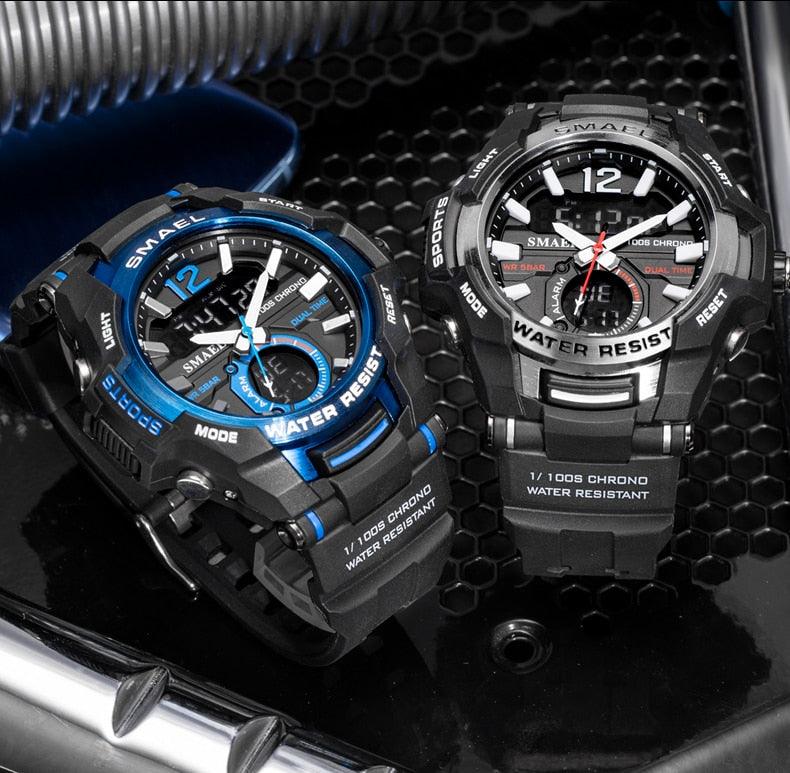 Men Watches - Sport Watch Waterproof 50M Wristwatch Relogio Masculino Militar 1805 Men's Clock (MA9)(RW)(1U84)