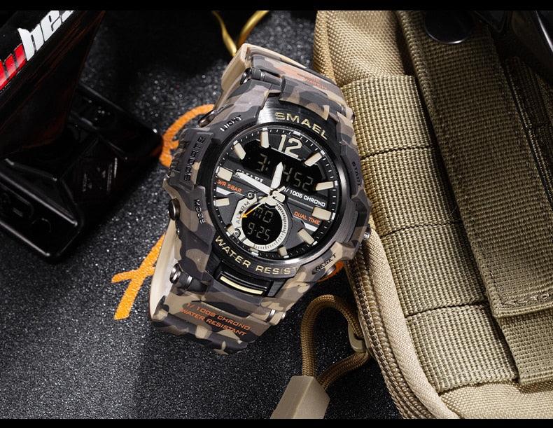 Men Watches - Sport Watch Waterproof 50M Wristwatch Relogio Masculino Militar 1805 Men's Clock (MA9)(RW)(1U84)