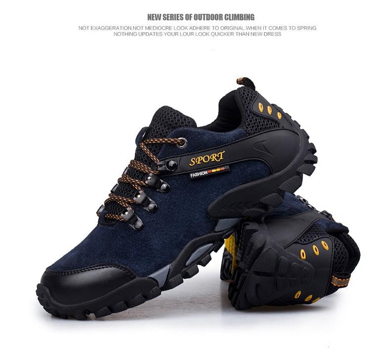 Great Casual Men Shoes Outdoor Leather Lace-up Mans Sneaker - Autumn Black Male Slip Anti-skid Walking Footwear Plus Size 38-46 (MSC3)(MCM)(1U16)(1U12)(MSC2A) - Deals DejaVu