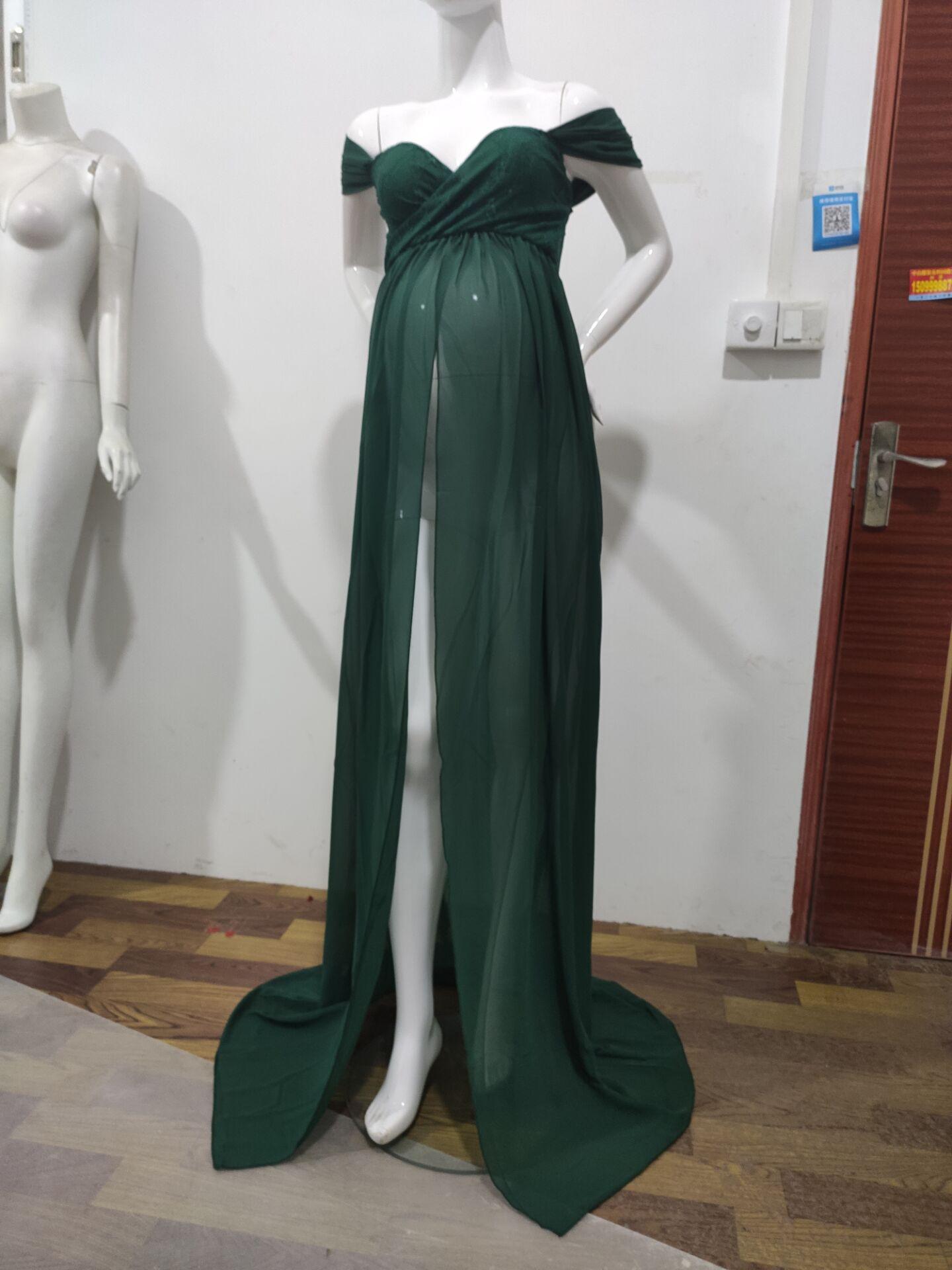 Great White Maternity Dresses For Photography Gown - Baby Shower Dresses -Prenatal Photo Clothes Chiffon Floor(1U5)(Z6)(Z8)(1Z1)(2Z1)(3Z1)(4Z1)(7Z1)