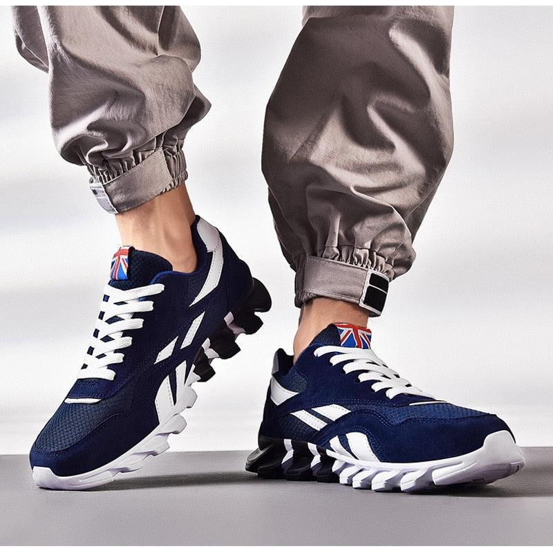 Spring Autumn Sneakers for Men - Plus Size 46 Running Shoes - Air Mesh Outdoor Sports Shoes Breathable Shoes Man White Black Blue (MSC3)(MSC7)(MSA1)(MCM)(MSA2)(1U12) - Deals DejaVu