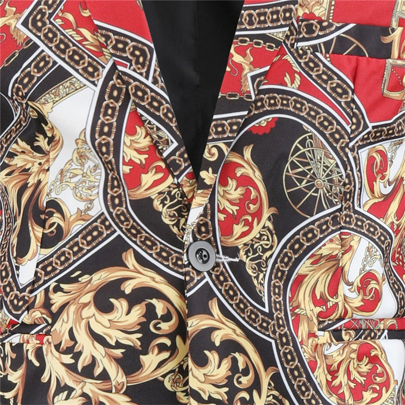 Men's Christmas Coat - Red, Green, Black Men Blazer Jackets (T2M)(CC5) - Deals DejaVu