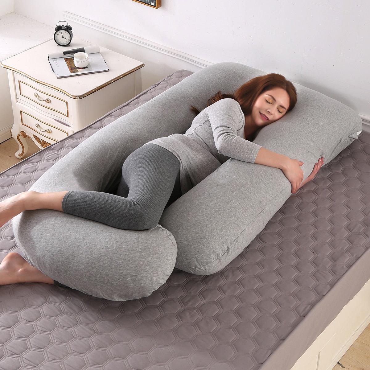 Superior Quality Pregnancy Pillow - Large Size Sleeping - Support Pillow For Pregnant Women - Nice J Shape Maternity Pillows (8Z2)(9Z2)(1Z3)(1U7) - Deals DejaVu