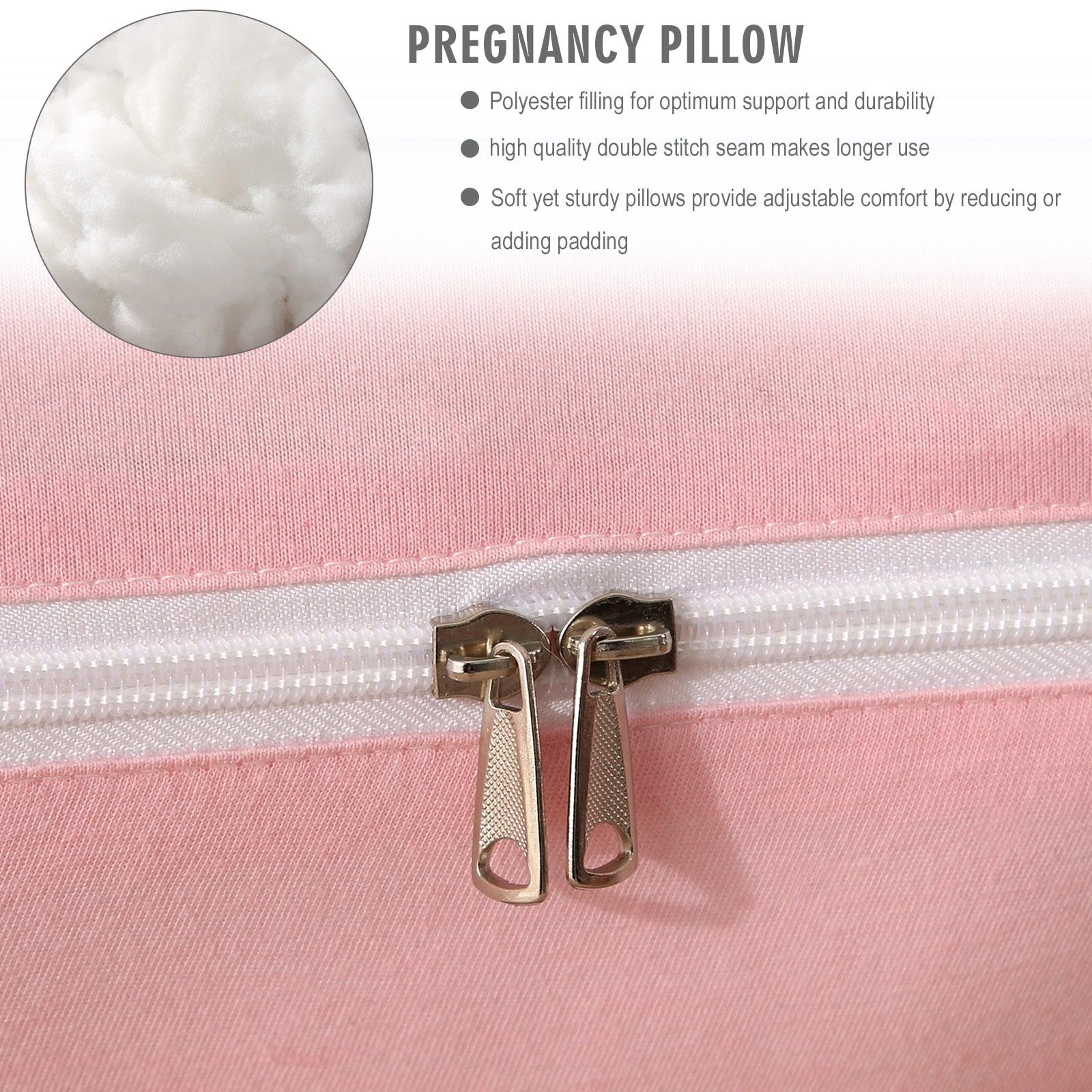 Superior Quality Pregnancy Pillow - Large Size Sleeping - Support Pillow For Pregnant Women - Nice J Shape Maternity Pillows (8Z2)(9Z2)(1Z3)(1U7) - Deals DejaVu