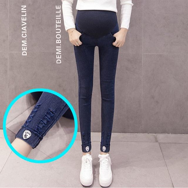 Great Denim Jeans Maternity Pants For Pregnant Women - Clothes Nursing Pregnancy Leggings Trousers (2Z7)(7Z2)(1U4) (Z2)