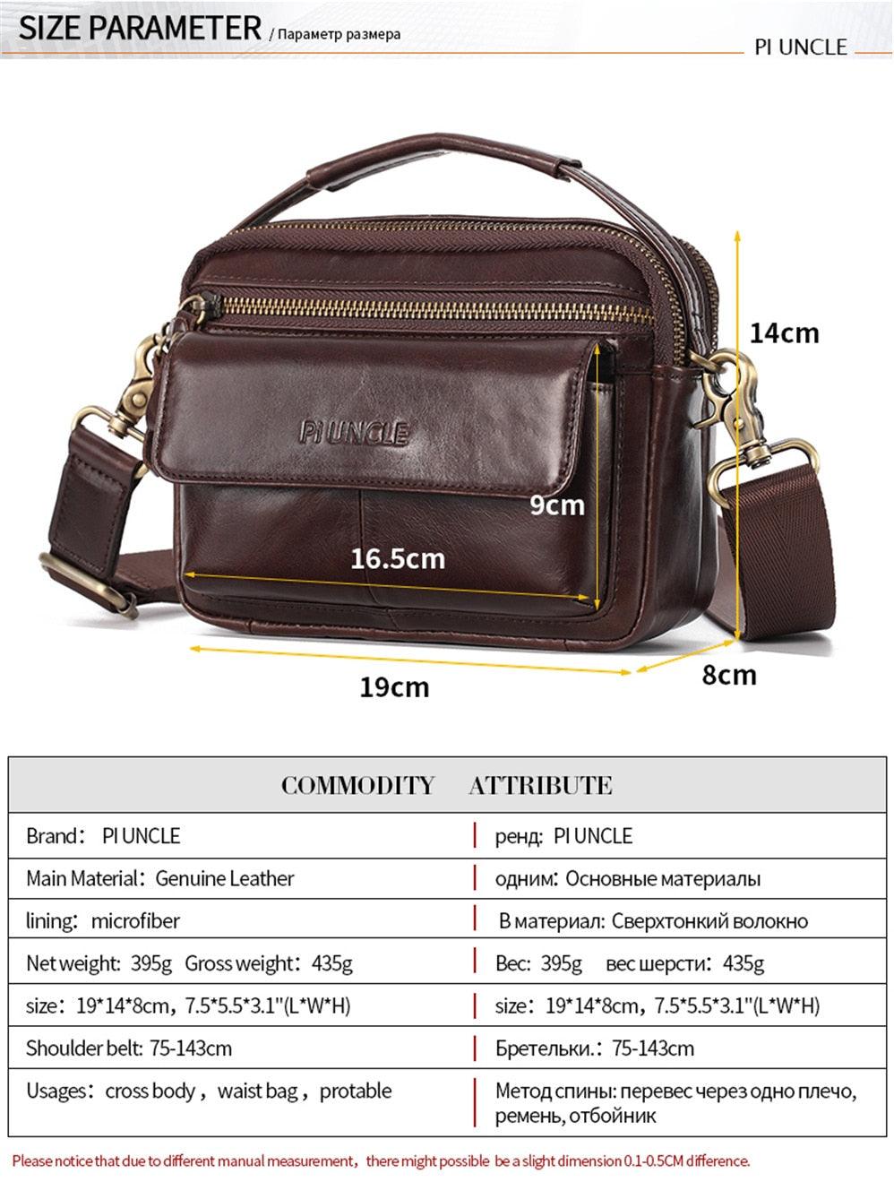 Great Men Shoulder Bag - men genuine Leather Shoulder Bags - Men Handbags Capacity Soft Leather Bag For Man Messenger Bags Tote Bag (3MA1)(LT4)(1U78) - Deals DejaVu
