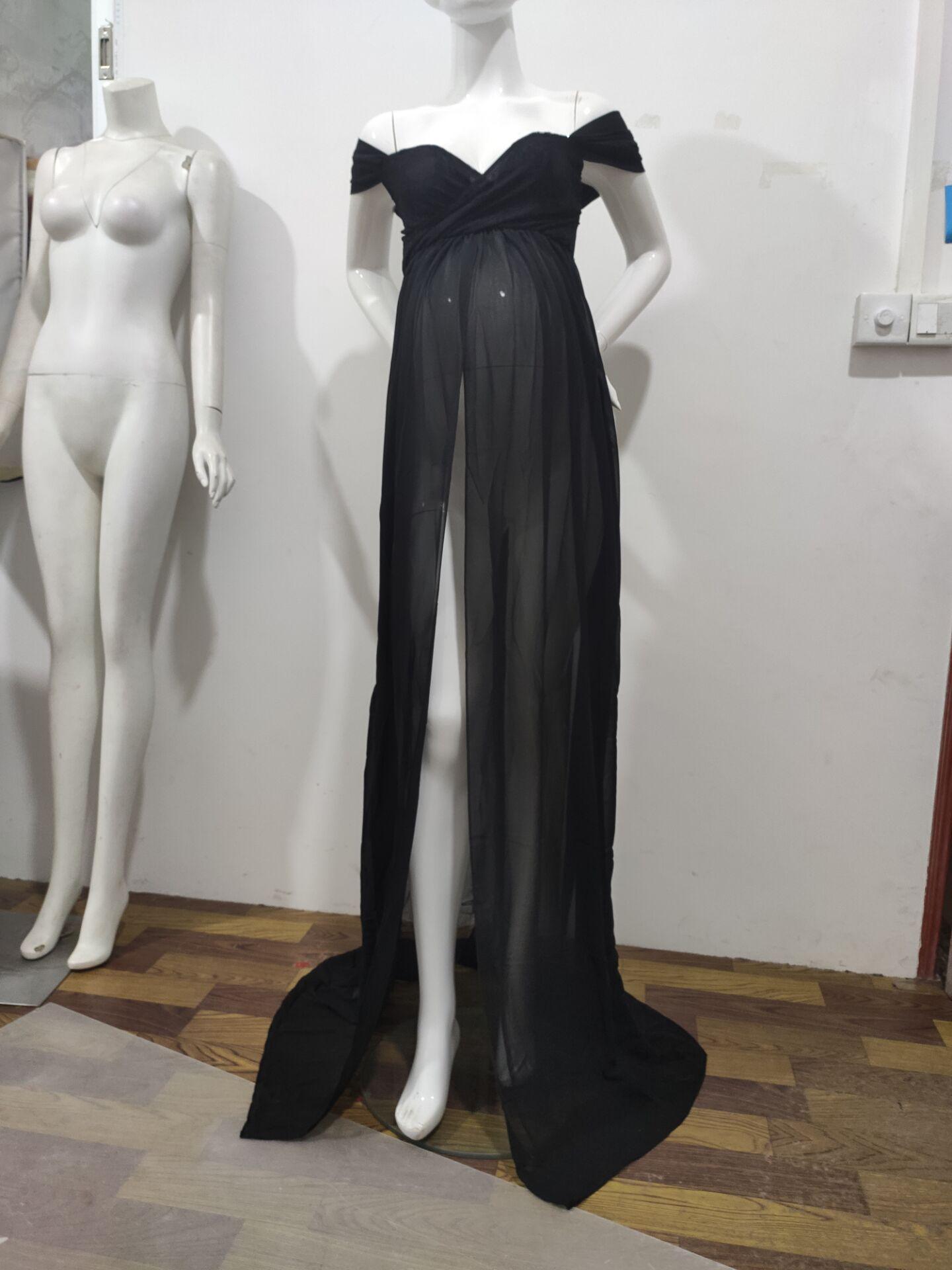 Great White Maternity Dresses For Photography Gown - Baby Shower Dresses -Prenatal Photo Clothes Chiffon Floor(1U5)(Z6)(Z8)(1Z1)(2Z1)(3Z1)(4Z1)(7Z1)