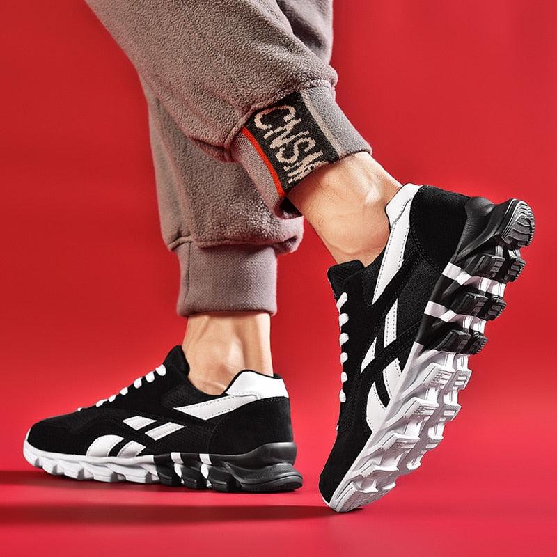 Spring Autumn Sneakers for Men - Plus Size 46 Running Shoes - Air Mesh Outdoor Sports Shoes Breathable Shoes Man White Black Blue (MSC3)(MSC7)(MSA1)(MCM)(MSA2)(1U12) - Deals DejaVu