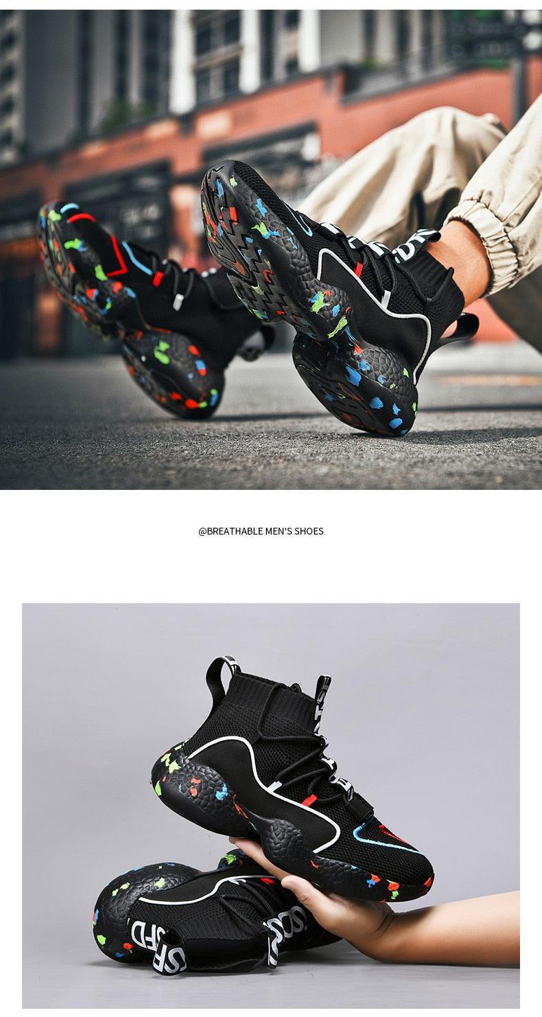 Great Men Sneaker - Soft Casual Shoes - Sock Shoes Fashion plus size 45 46 47 48 Tenis Masculino Adulto High Top Man Flat Shoes (MSC3)(MSC7)(MSA1)(MCM)(MSA2)(1U12) - Deals DejaVu