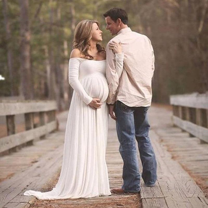 Pregnancy Dress Photo Shoot Maternity Gown - Photography Baby Shower Dress - Tulle Maternity Dress (1U5)(Z6)(Z8)(1Z1)(2Z1)(3Z1)(4Z1)(7Z1)