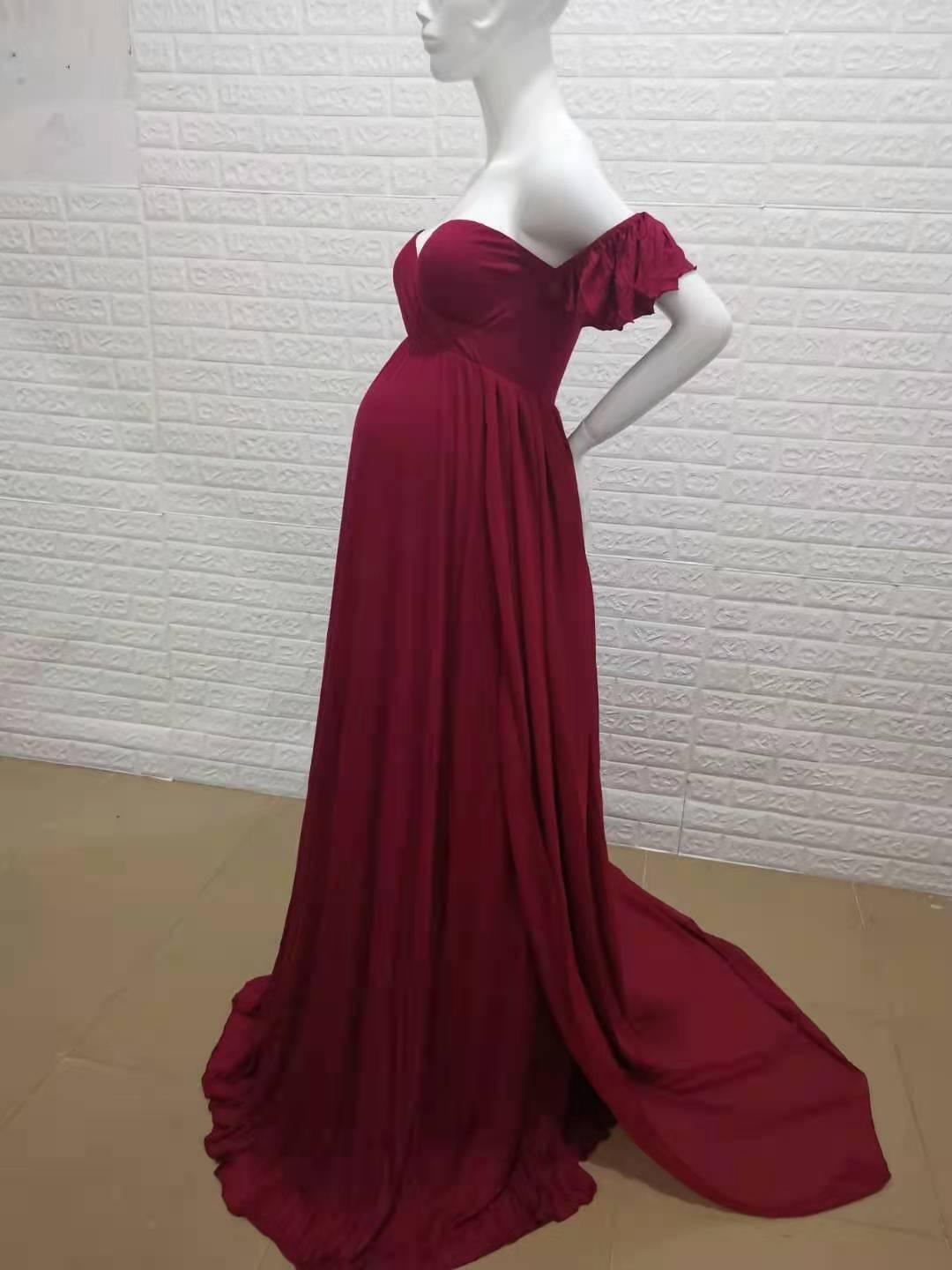 Great Gorgeous Sexy Maternity Evening Dresses - Pregnancy Dress For PhotoShoot - Maxi Gown Baby Shower (1U5)(Z6)(Z8)(1Z1)(2Z1)(3Z1)(4Z1)(7Z1)