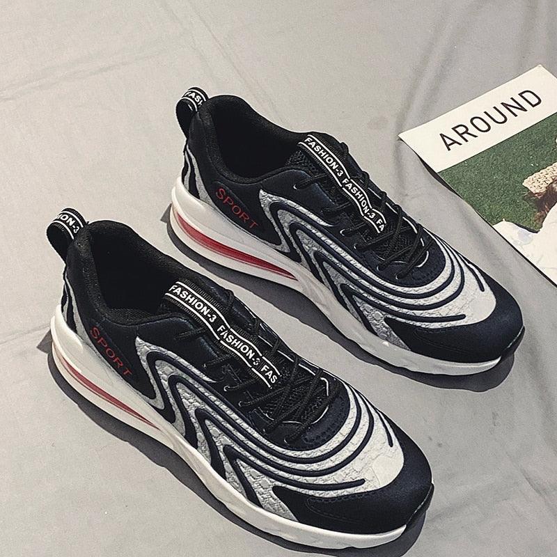 Cool New Men Chunky Sneakers Lace-up Flat Casual Shoes with Platform - Stylish Mixed Color Breathable Adult Male Tenis Footwear (MSC3)(MSC7)(MSA1)(MCM)(MSA2)(1U12) - Deals DejaVu
