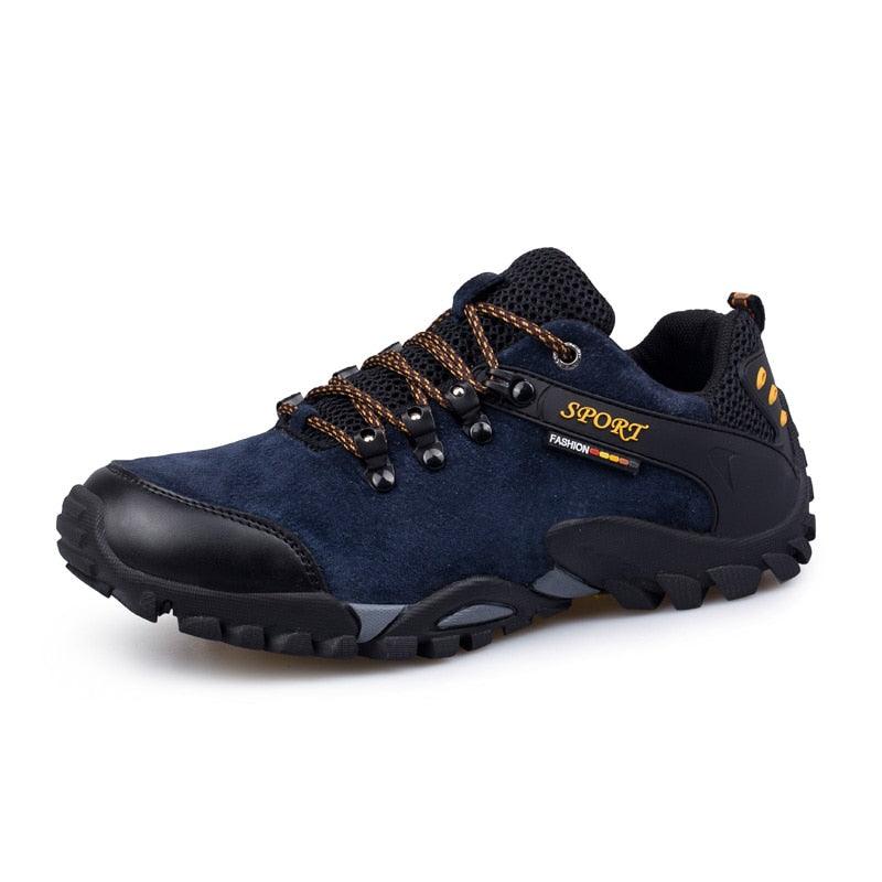 Great Casual Men Shoes Outdoor Leather Lace-up Mans Sneaker - Autumn Black Male Slip Anti-skid Walking Footwear Plus Size 38-46 (MSC3)(MCM)(1U16)(1U12)(MSC2A) - Deals DejaVu