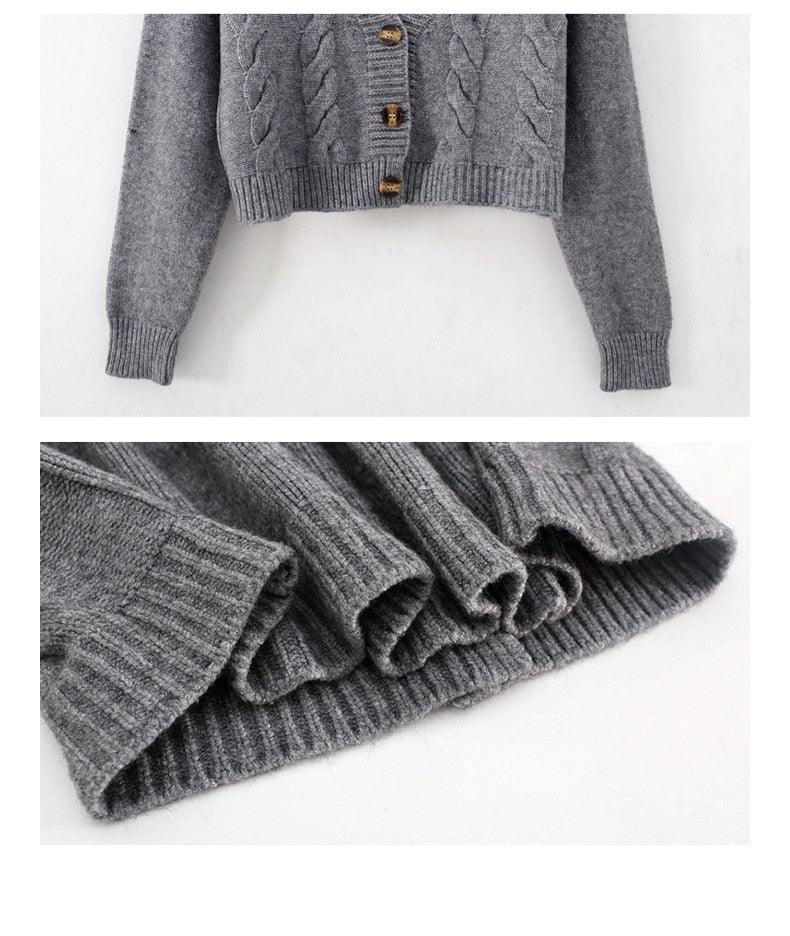 Great Women Cardigans Spring Short Cropped Cardigans - Button Up V neck Twisted Knitted White Cardigan Sueter Feminino (TP4)(TB8C)(1U23) - Deals DejaVu