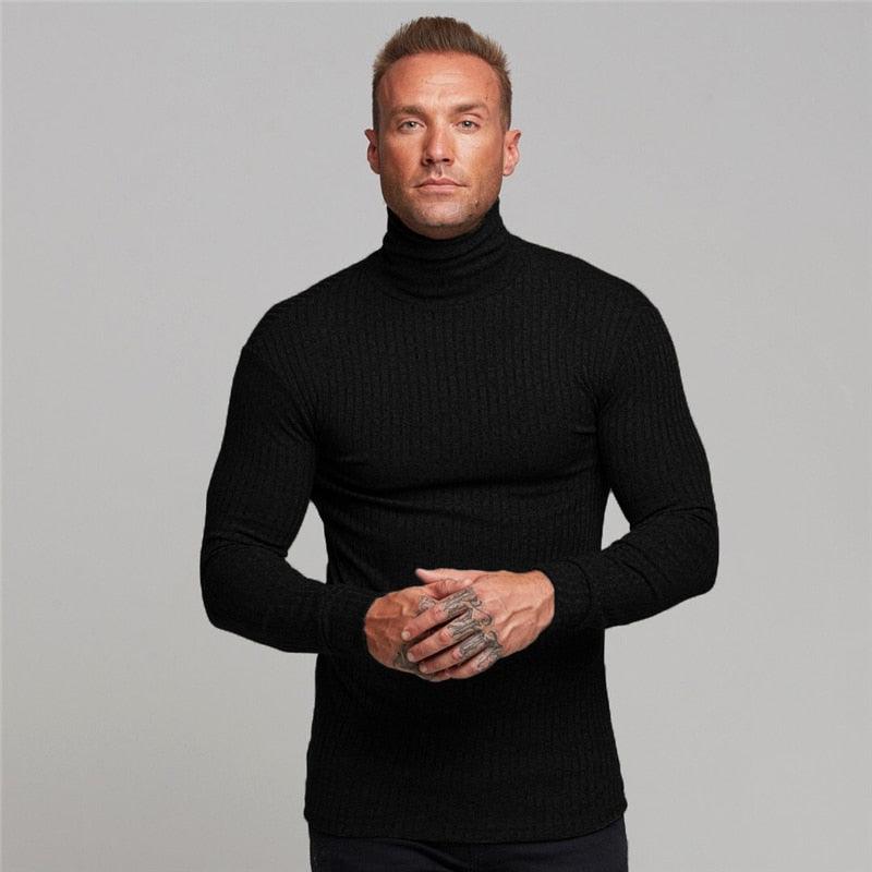 New Fashion Winter Hooded Sweater - Men Warm Turtleneck - Mens Sweaters - Slim Fit Pullover Men Classic Sweaters (TM5)(CC1)(1U100)(TM7)(1U101)(1U100)