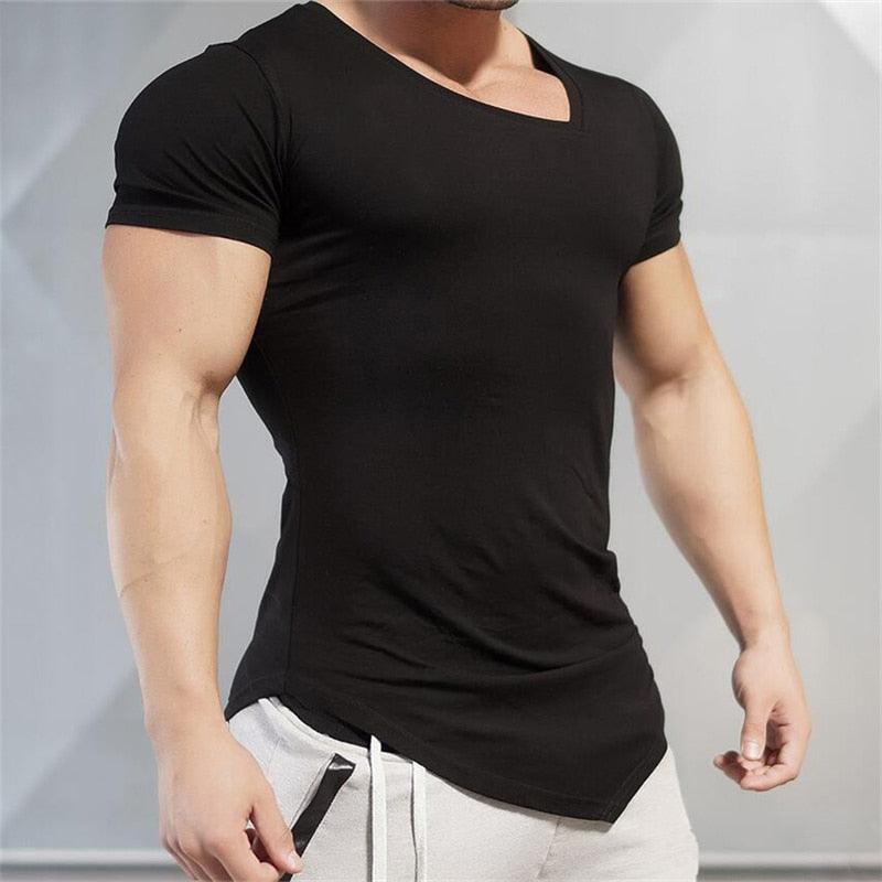 Top Brand Solid Clothing Gyms t-shirt - Mens Fitness Tight t-shirt Cotton Slim fit t shirt men Bodybuilding Summer (TM8)(1U8)(TM7)(1U101)(1U100)