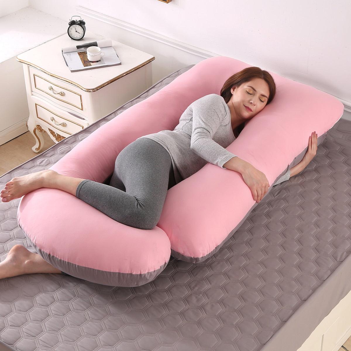Superior Quality Pregnancy Pillow - Large Size Sleeping - Support Pillow For Pregnant Women - Nice J Shape Maternity Pillows (8Z2)(9Z2)(1Z3)(1U7) - Deals DejaVu