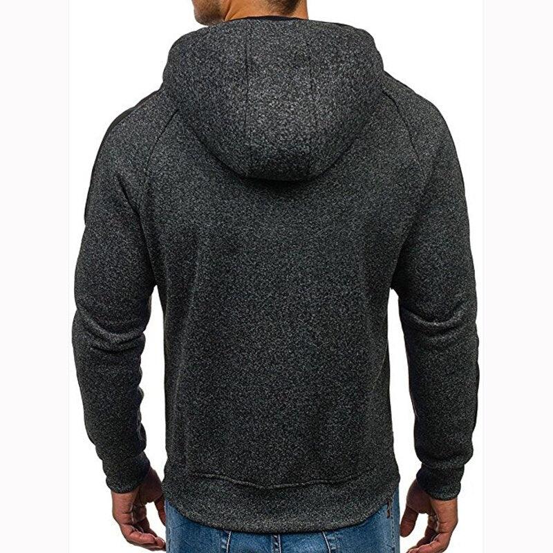Men Sports Casual Wear Zipper - Fashion Tide Jacquard Hoodie - Fleece Jacket Fall Sweatshirts Spring Autumn Coat (TM5)(CC1)(1U100)