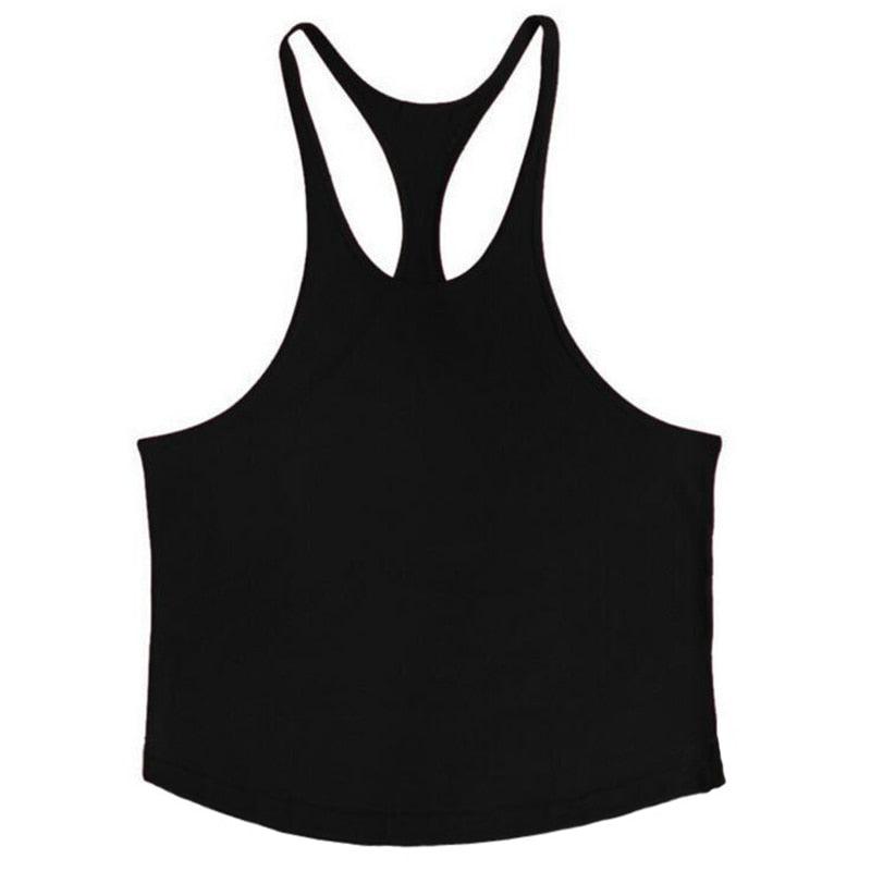 Trending Cotton Workout Gym Stringer Tank Top - Mens Muscle Sleeveless Sportswear - Bodybuilding Singlets (TM7)(1U101)(1U100)
