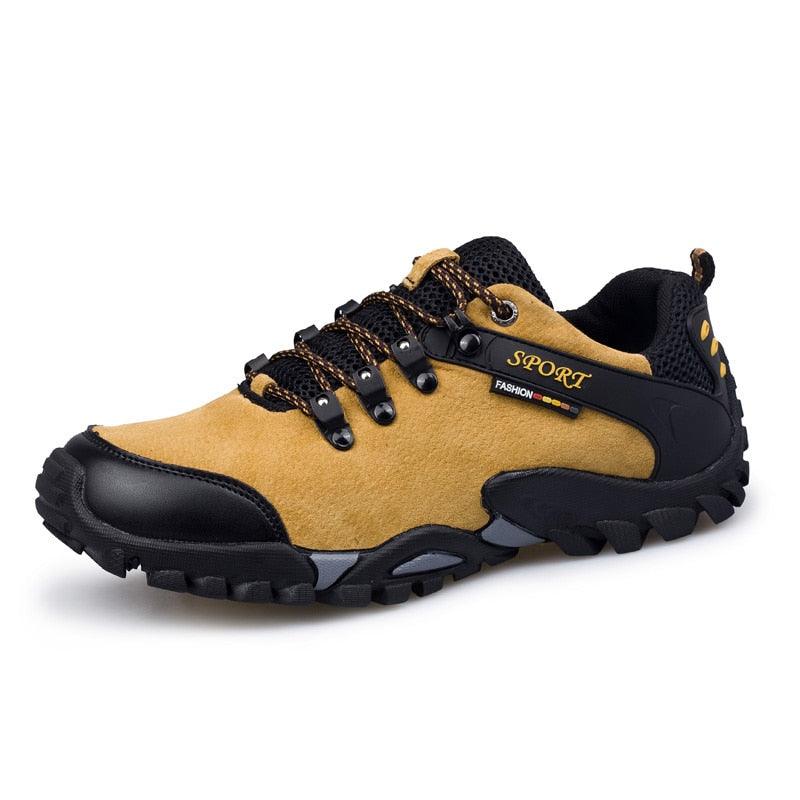 Great Casual Men Shoes Outdoor Leather Lace-up Mans Sneaker - Autumn Black Male Slip Anti-skid Walking Footwear Plus Size 38-46 (MSC3)(MCM)(1U16)(1U12)(MSC2A) - Deals DejaVu