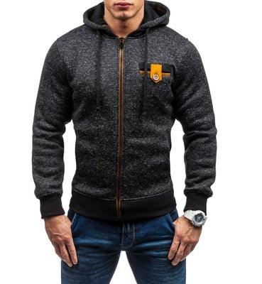 "Only For Men With Style" -Men Sports Casual Wear Zipper COPINE Fashion Jacquard Hoodies - Sweatshirts Autumn Winter Coat (TM5)(CC1)(1U100)