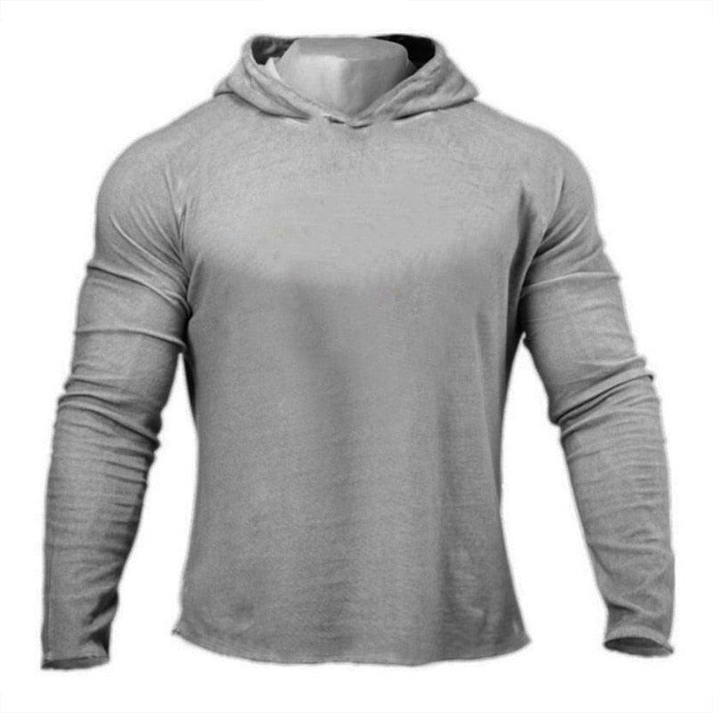 Brand Autumn Fitness Clothing -Mens Hooded T Shirt Streetwear -Bodybuilding Long Sleeve Tshirt (TM5)(CC1)(1U100)(TM7)(1U101)(1U100)