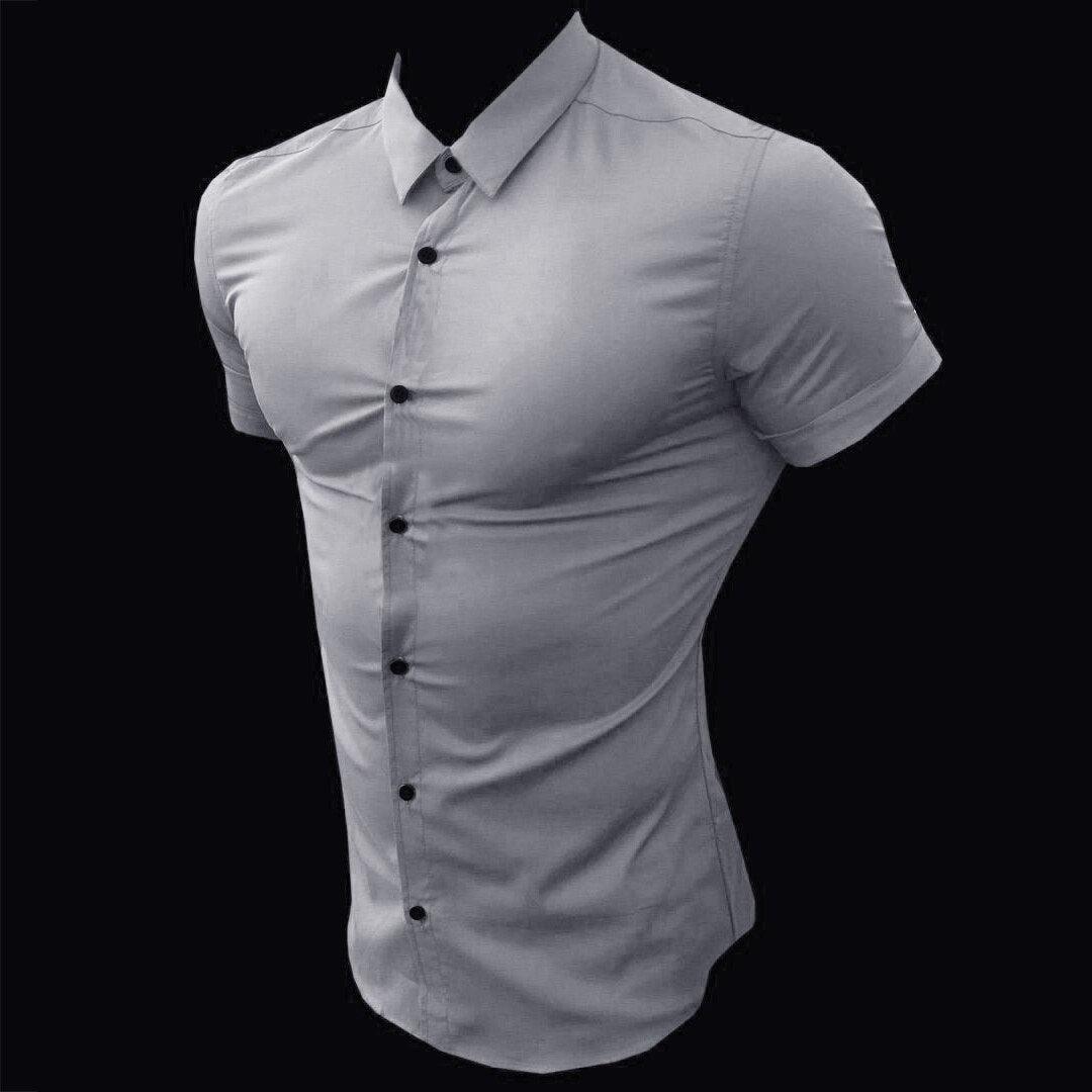 Great Summer Fashion Slim Fit Button Short Sleeve Shirts - Men Casual Sportswear Dress Shirt (TM1)(T2G)(1U8)(TM8)