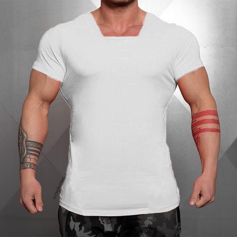 Top Brand Solid Clothing Gyms t-shirt - Mens Fitness Tight t-shirt Cotton Slim fit t shirt men Bodybuilding Summer (TM8)(1U8)(TM7)(1U101)(1U100)