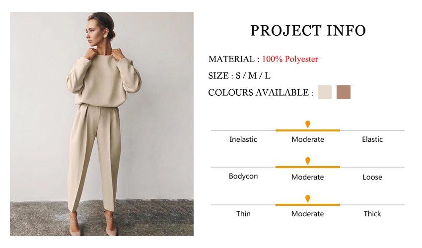 Great Brown Pencil Pants Female Autumn Winter Elegant Ladies Plain Casual Black Pants - Office Work Straight Women Trousers (D25)(BP)(1U25) - Deals DejaVu