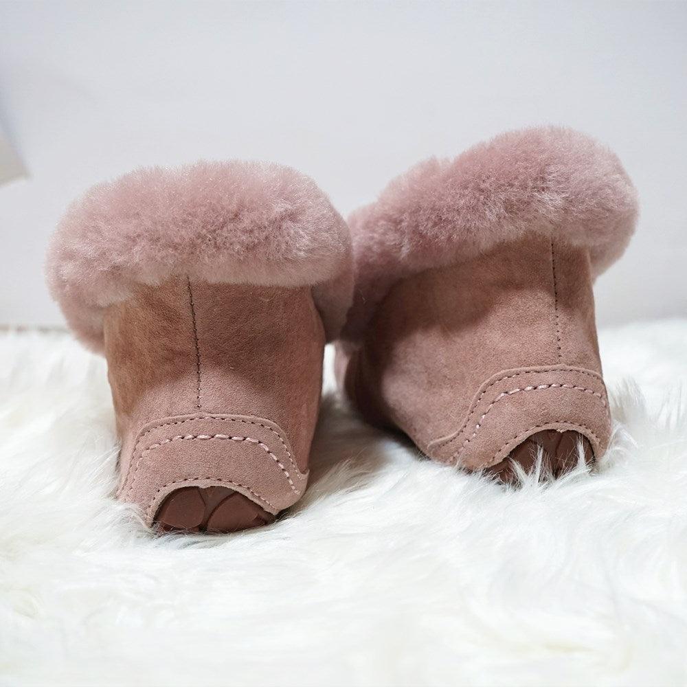 Amazing 100% Genuine Leather waterproof women flat shoes - comfortable winter warm natural fur snow shoes fashion non-slip (FS)(CD)(1U40)(1U38)(1U107)