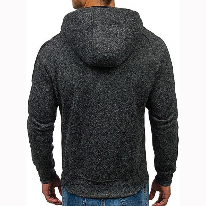 Men Sports Casual Wear Zipper - Fashion Tide Jacquard Hoodie - Fleece Jacket Fall Sweatshirts Spring Autumn Coat (TM5)(CC1)(1U100)