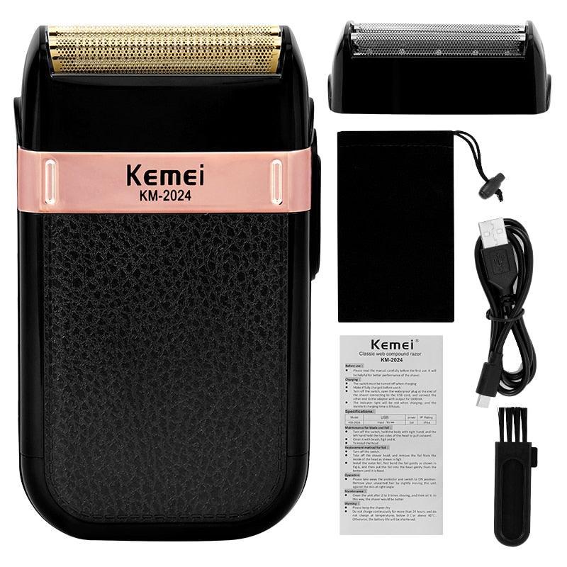 Professional Barber Hair Clipper - Rechargeable Electric T-Outliner Finish Cutting Machine - Beard Trimmer Shaver Cordless Corded (BD6)(1U45)(F45)